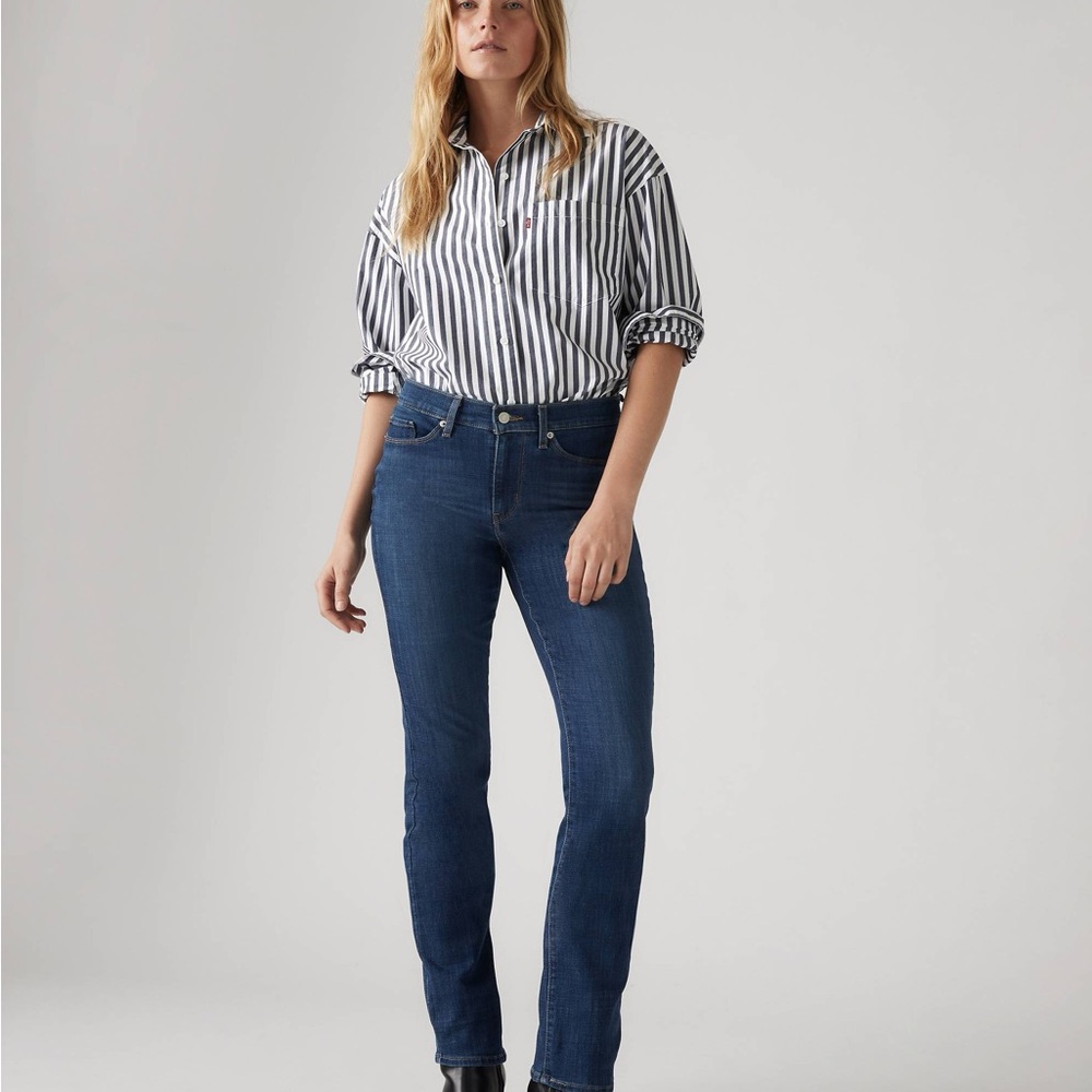 Levi's Women's Dark Blue Straight Leg Jeans